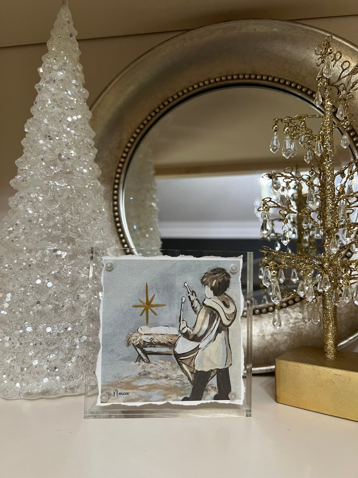 Little Drummer Boy Acrylic Block 4" X 4"