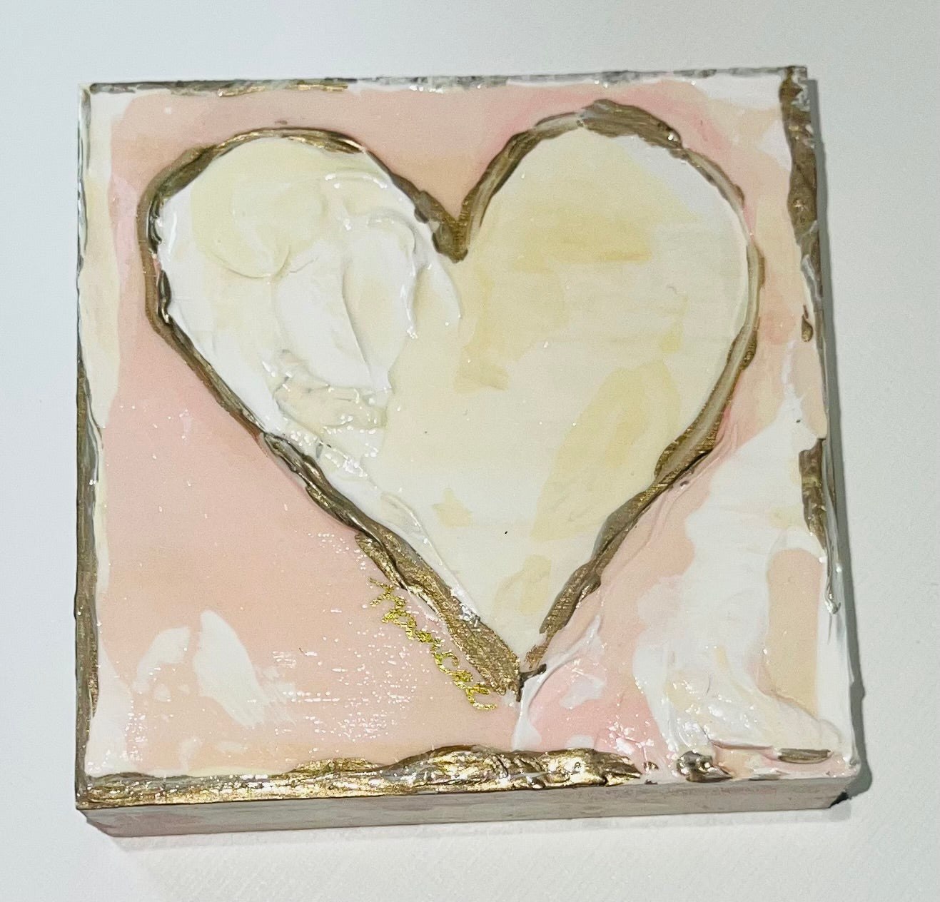 Choose LOVE: Hand Painted Textured HEARTS