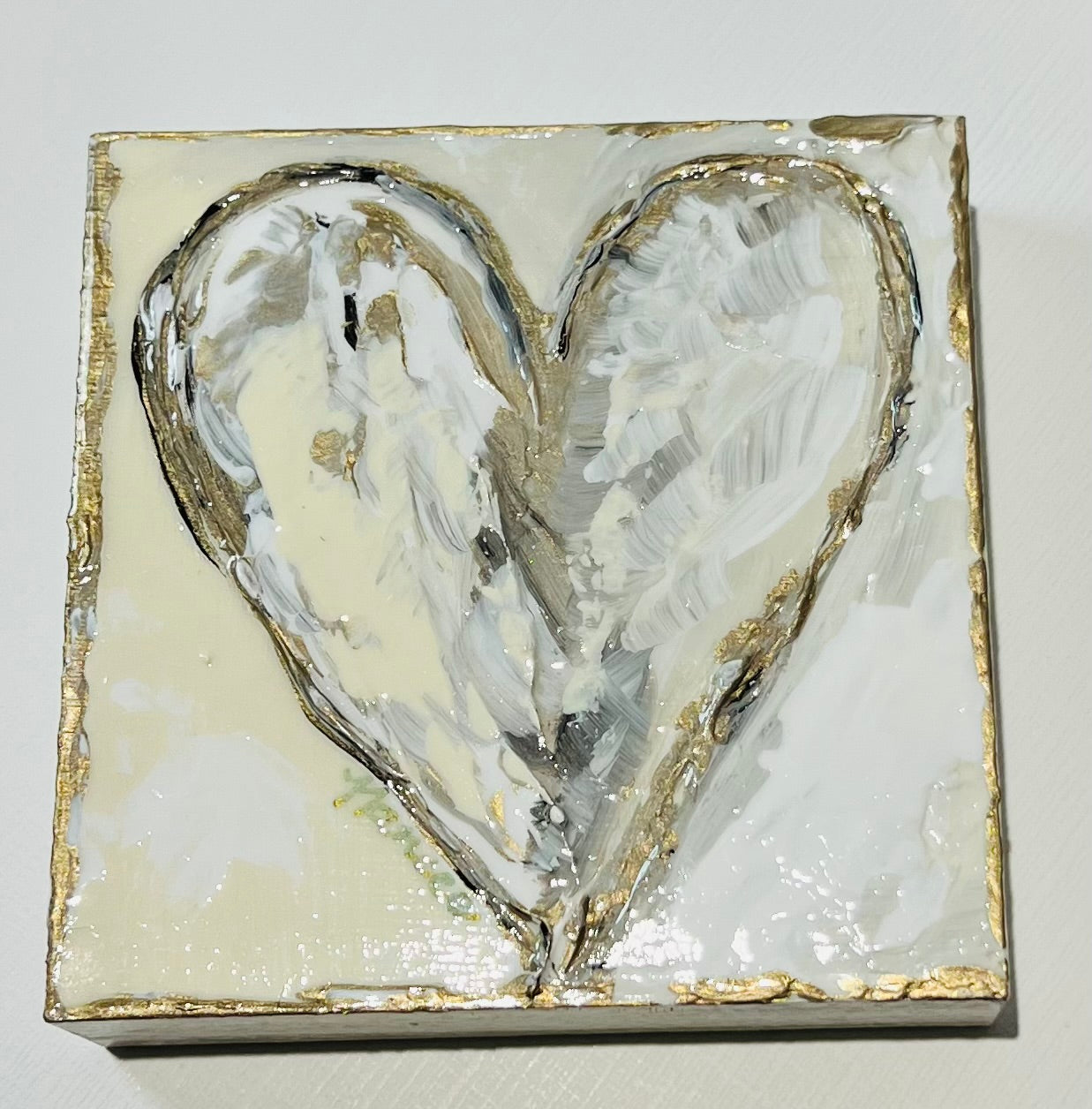 Choose LOVE: Hand Painted Textured HEARTS