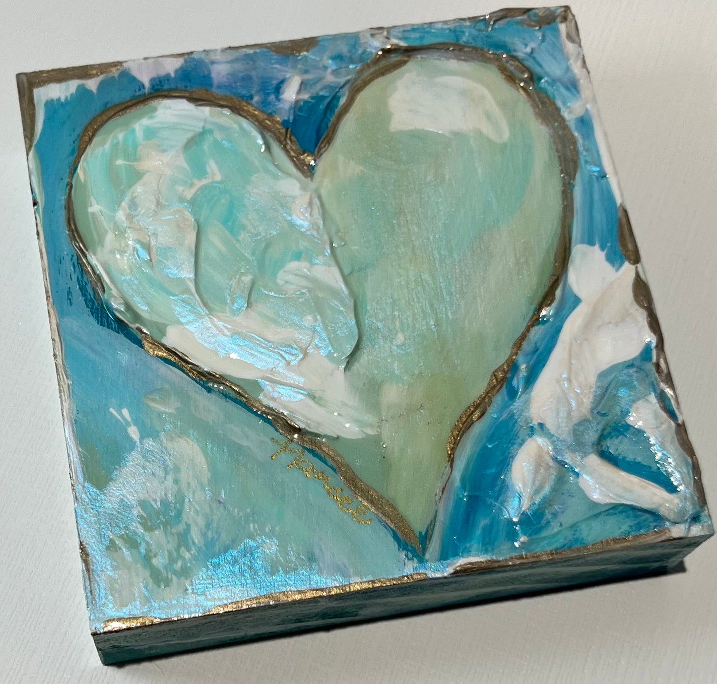 Choose LOVE: Hand Painted Textured HEARTS