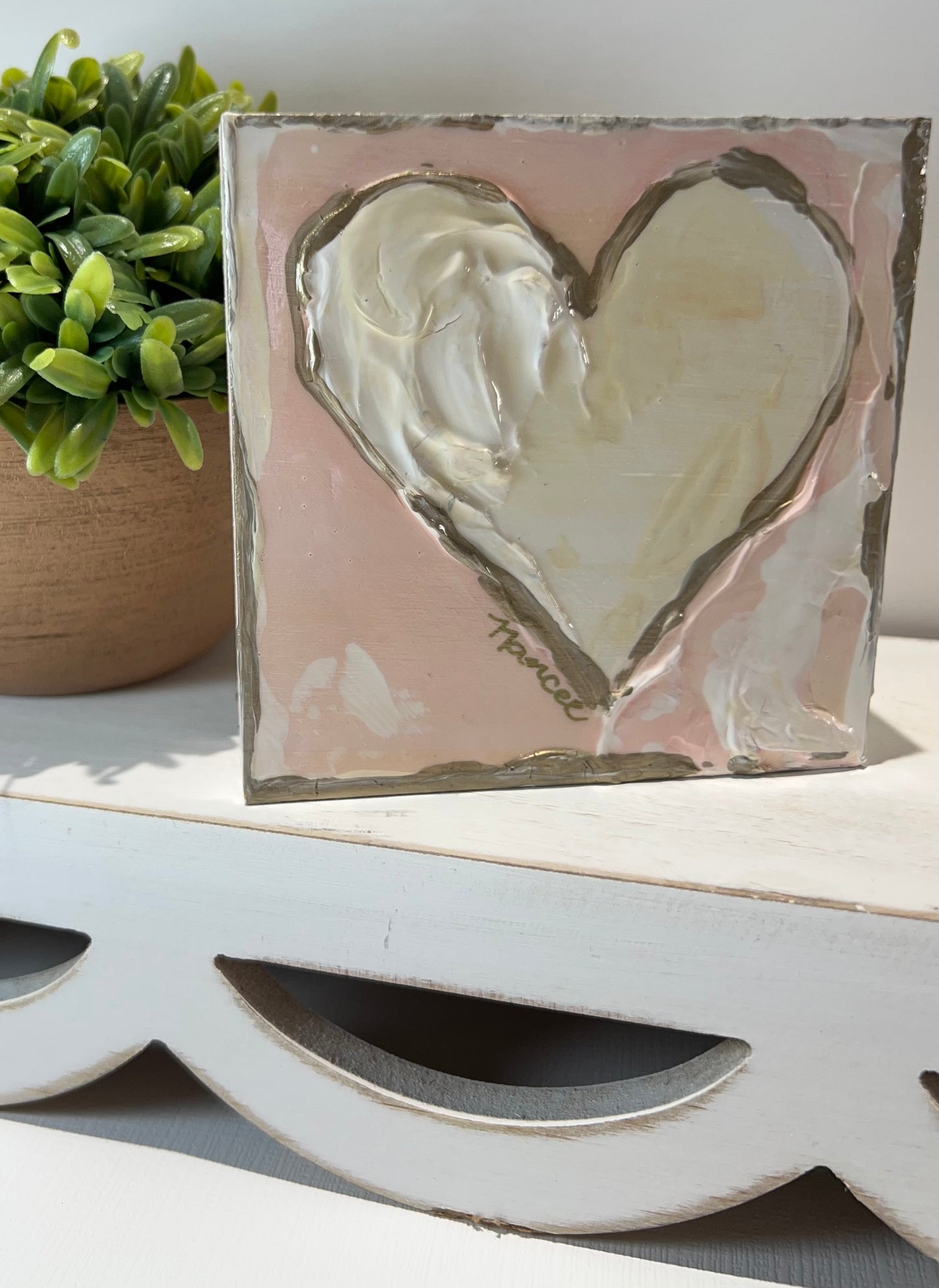 Choose LOVE: Hand Painted Textured HEARTS
