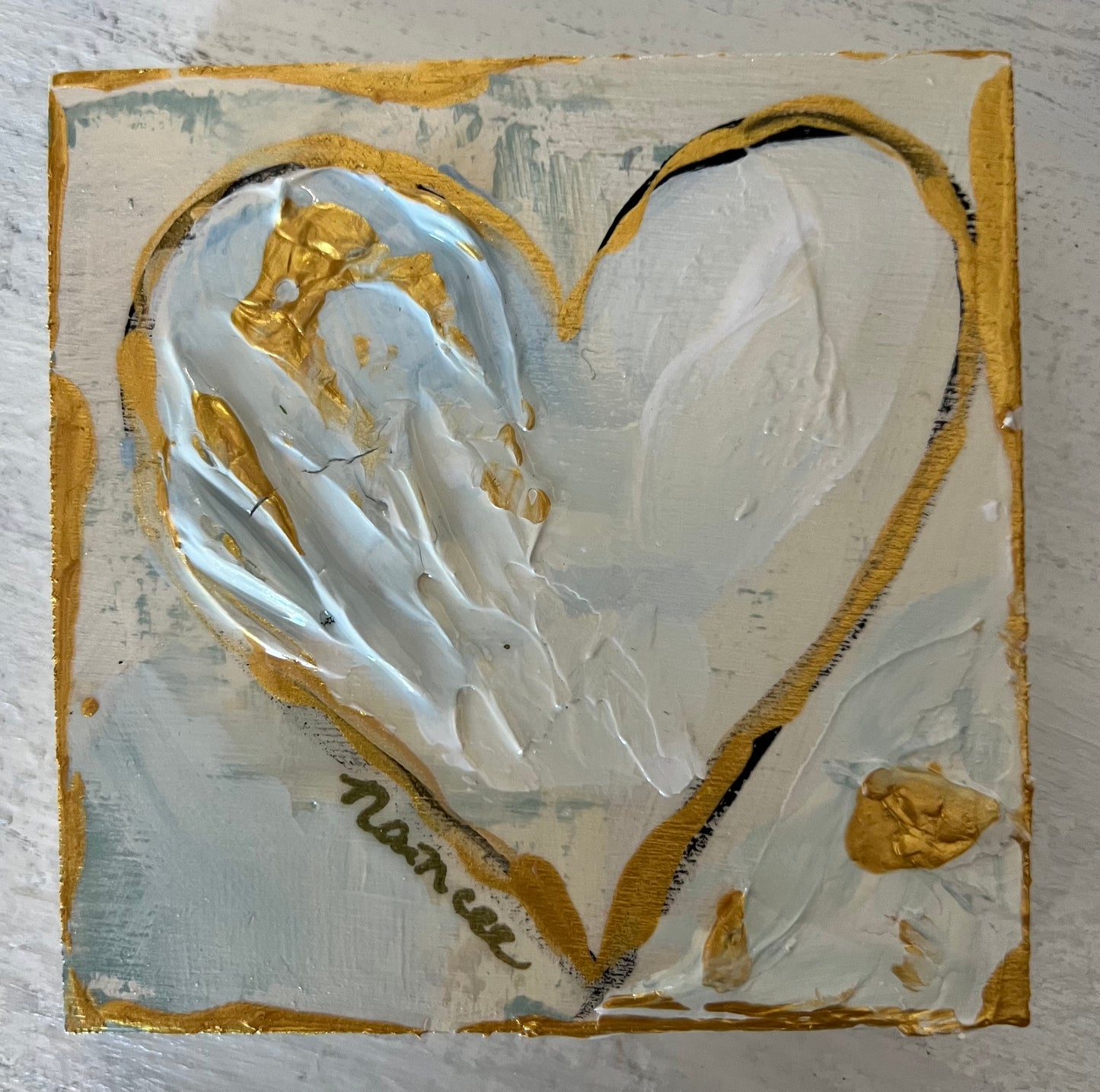 Choose LOVE: Hand Painted Textured HEARTS