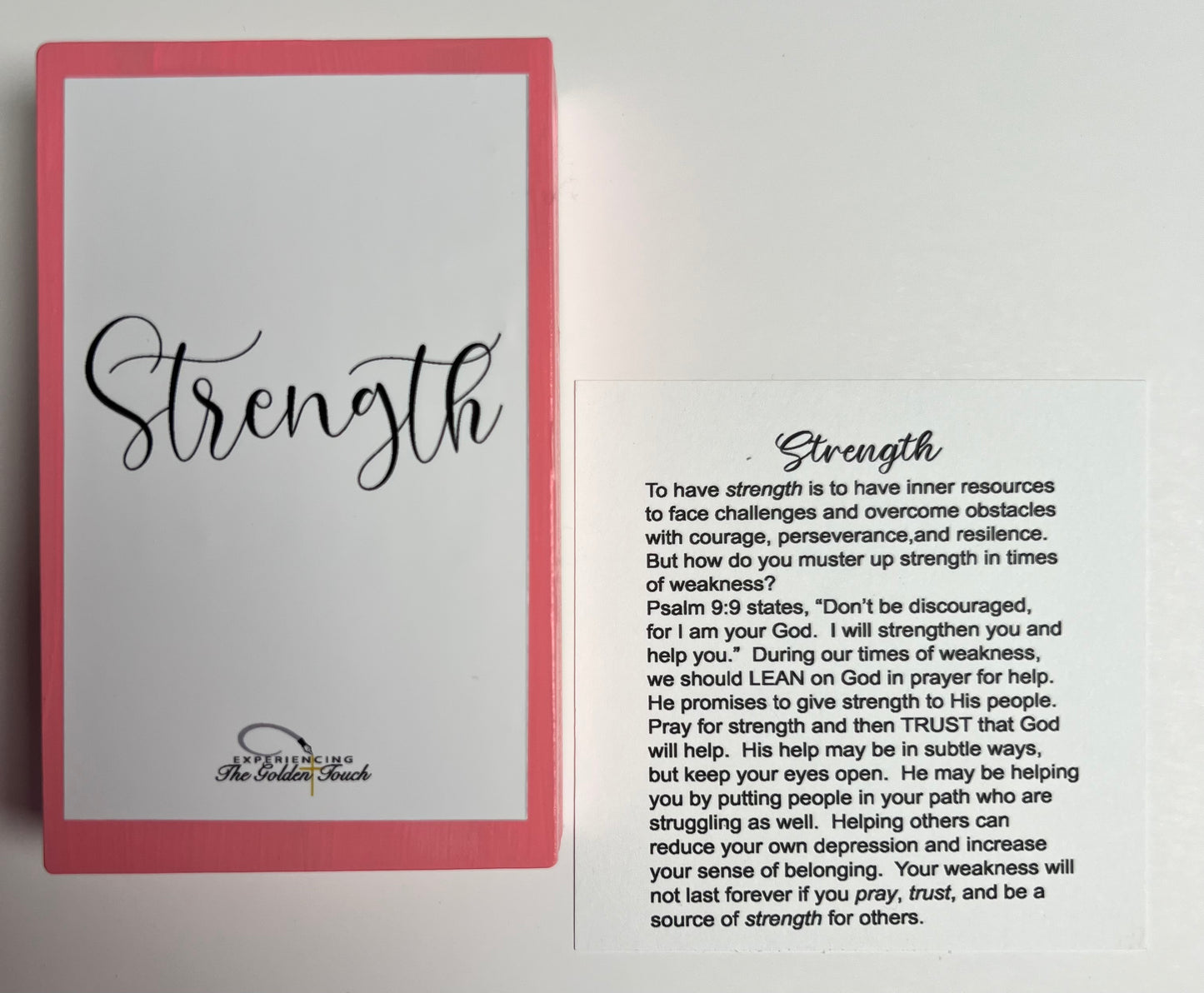 Cross - STRENGTH message - 5 color choices