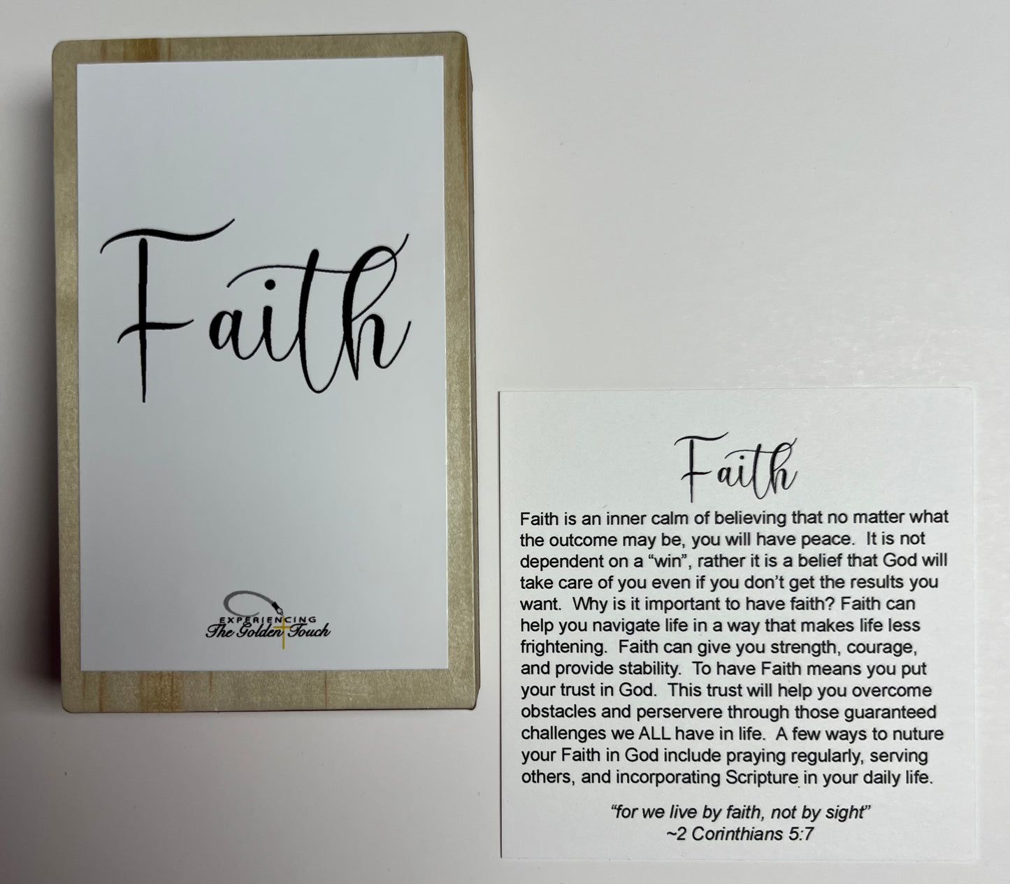 Cross - FAITH message - 7 color choices!