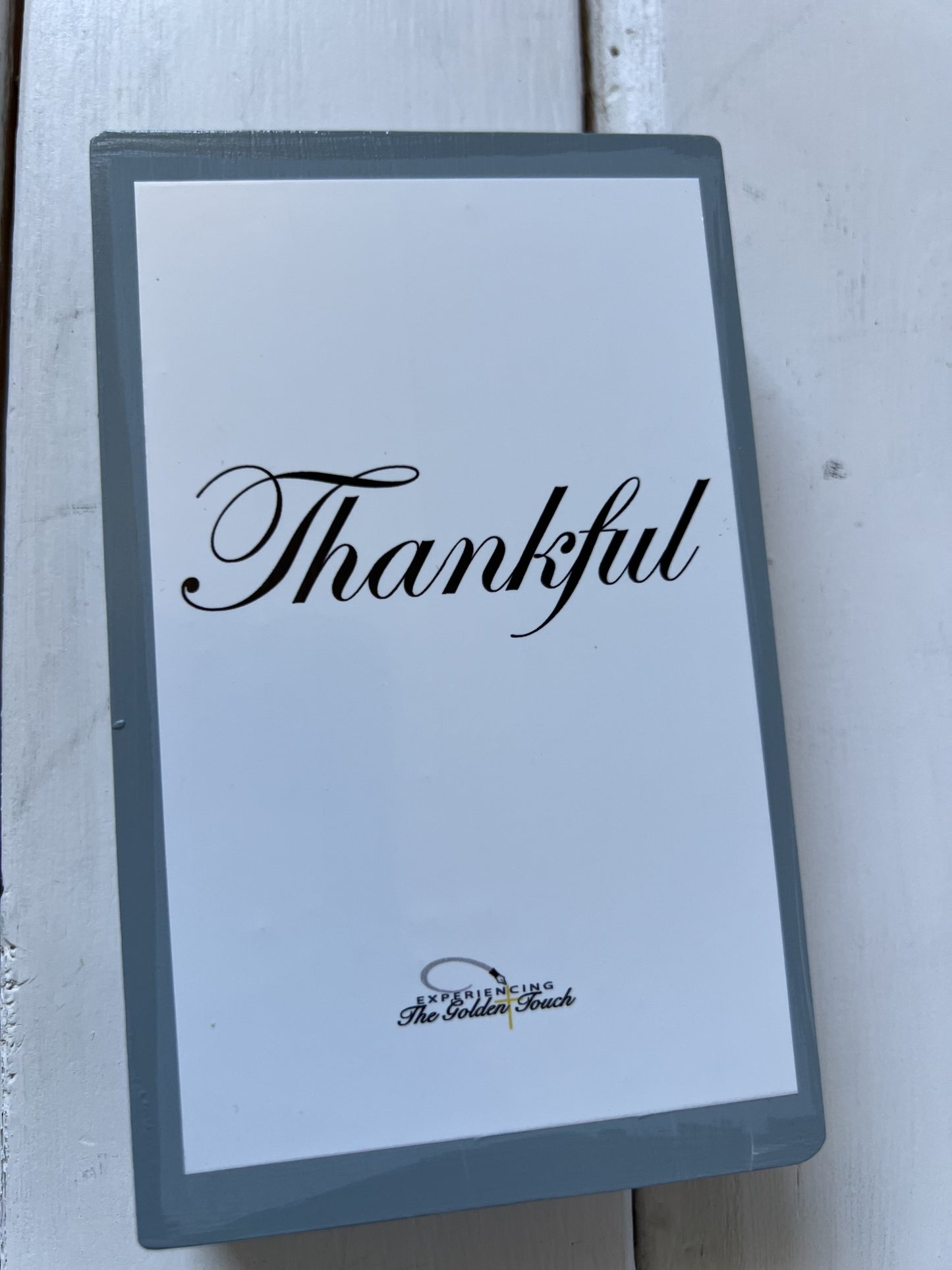 Thankful Turkey - 3" x 5" freestanding wooden block