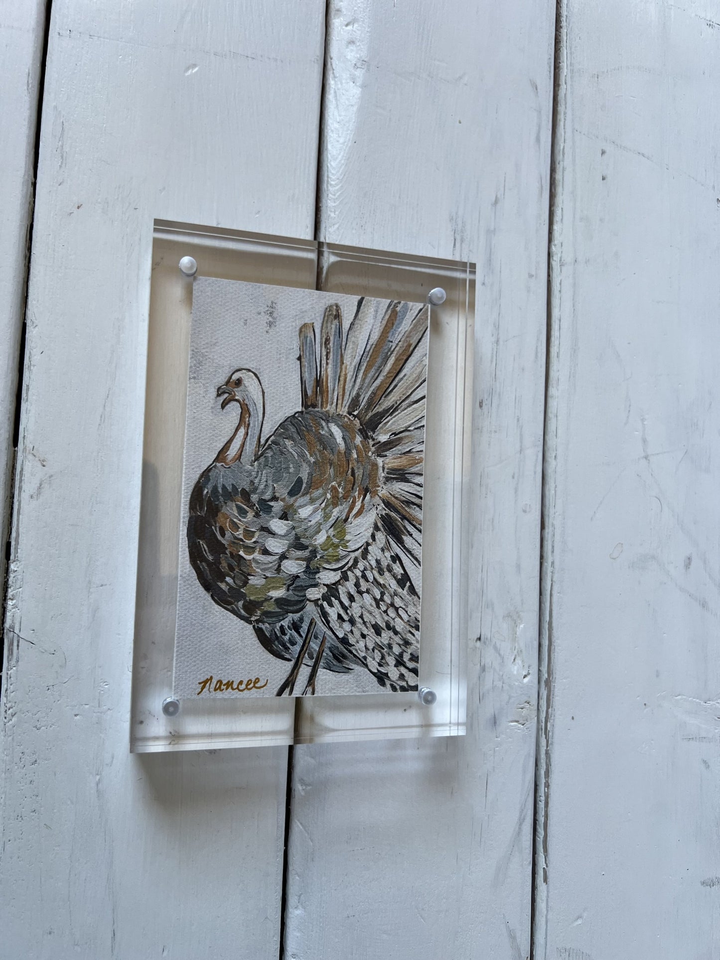 Thankful Turkey 4" x 6" Acrylic Frame