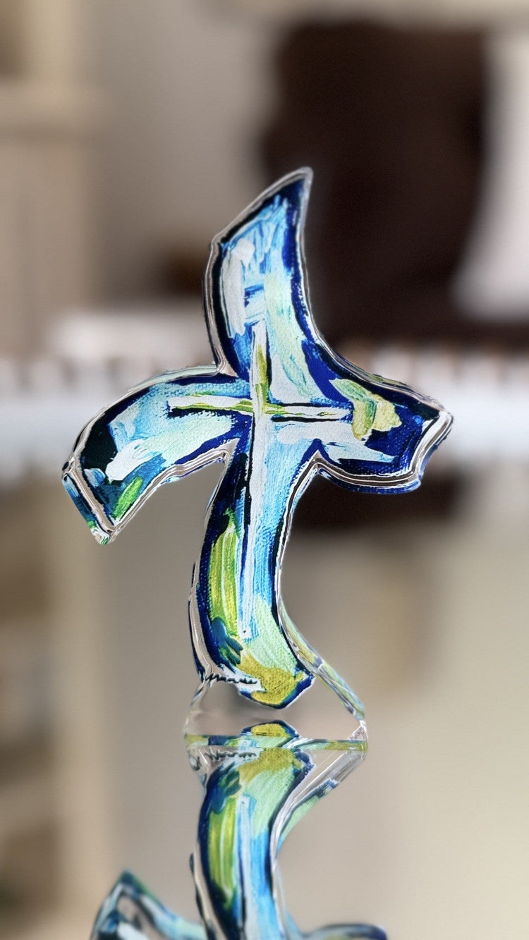 Crosses with message