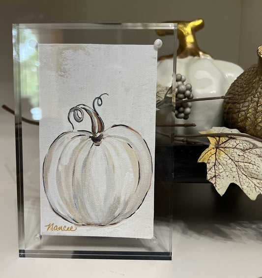 Thankful Pumpkin in 4"x 6" Acrylic Frame
