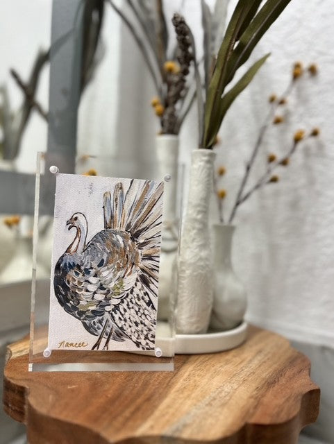 Thankful Turkey 4" x 6" Acrylic Frame